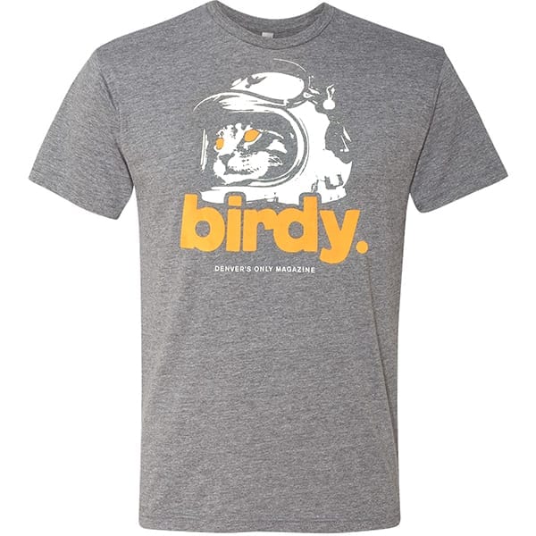 Birdy Cat Relaxed Tee Heather Grey