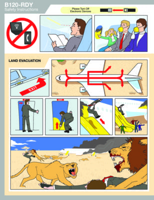 Birdy Safety Card by Jonny DeStefano and Michael Dee