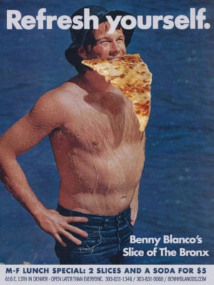 Benny Blancos pizza by the ocean