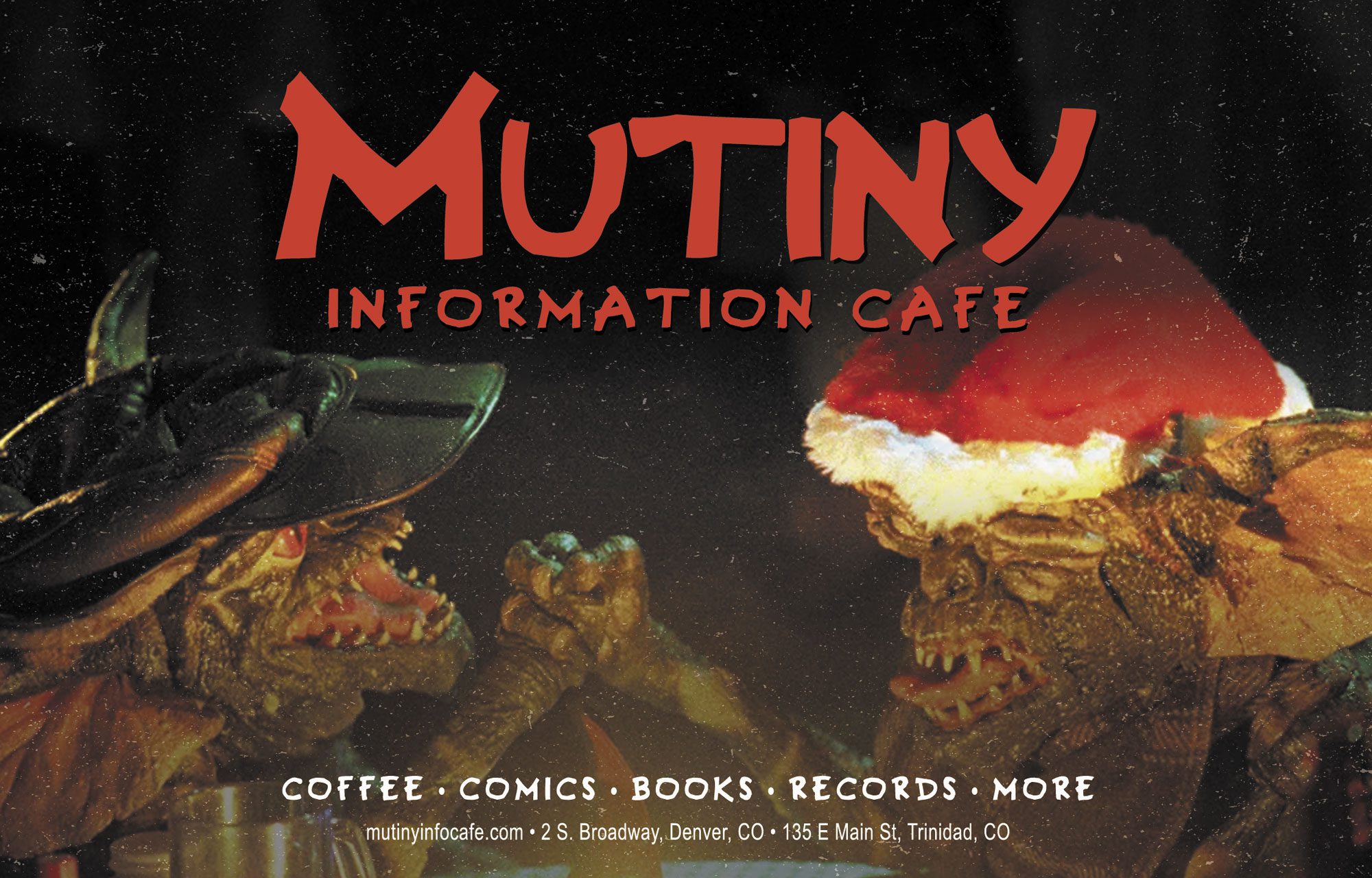 Mutiny Information Cafe Denver and Trinidad, Colorado