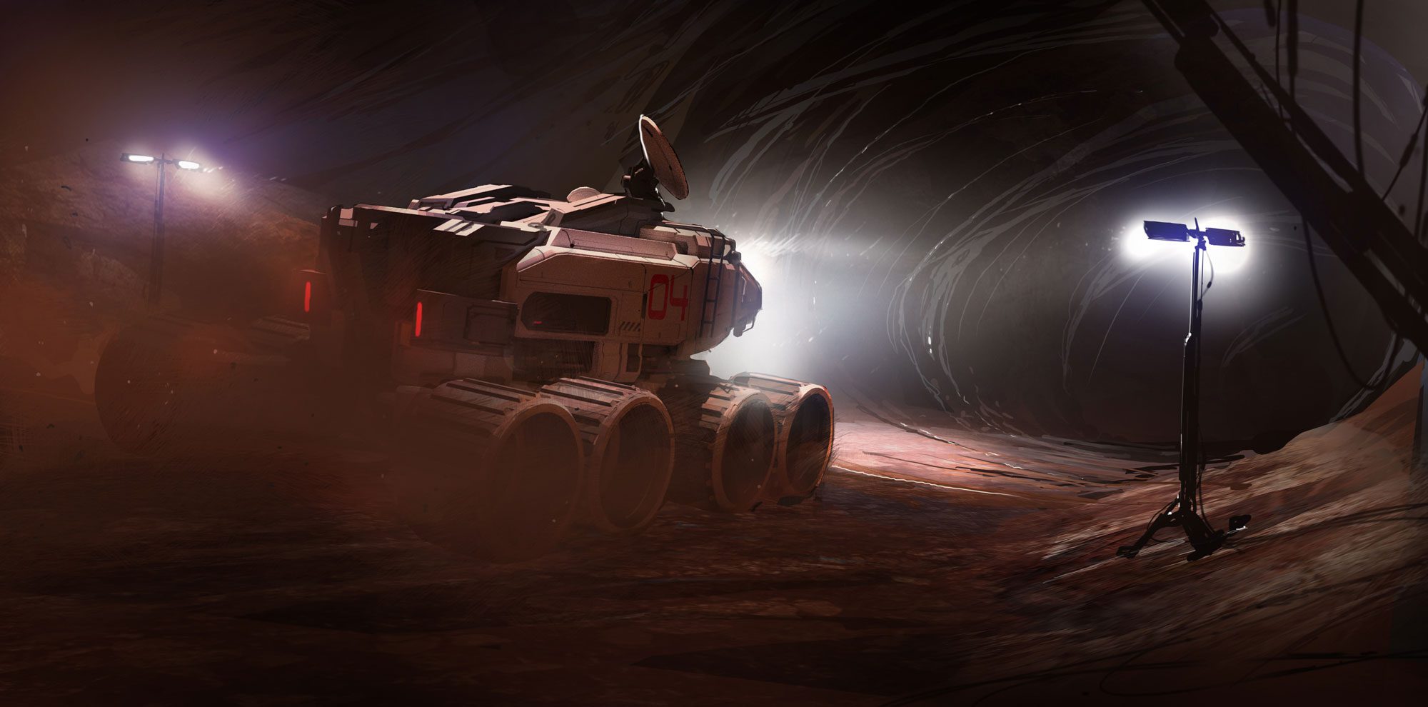 Progenitor Crash Site, Concept art by Stuart Jennett for Unioverse