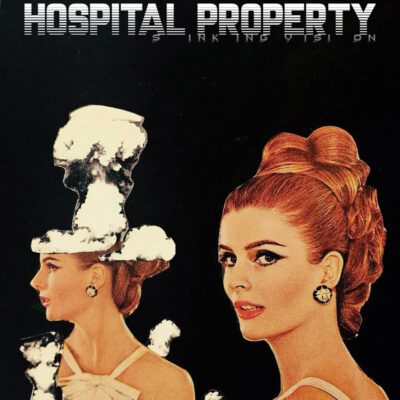 Album cover for Sinking Vision by Hospital Property, reflecting themes of disorientation, dreamy detachment, and lo-fi minimalism.