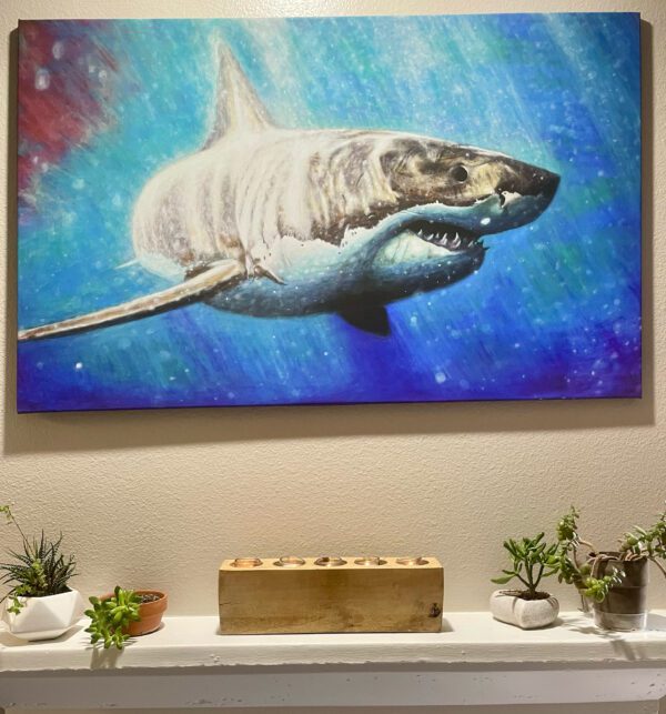 Great White Shark Print – Large Fine Art Giclée - Image 3
